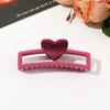 5.1in/3.3in Дофаминовый Красочный Любовное Сердце Геометрическая Заколка-Краб для Волос для Женщин Большого Размера Зажим-Акула Аксессуары для Густых Тонких Волос Лето