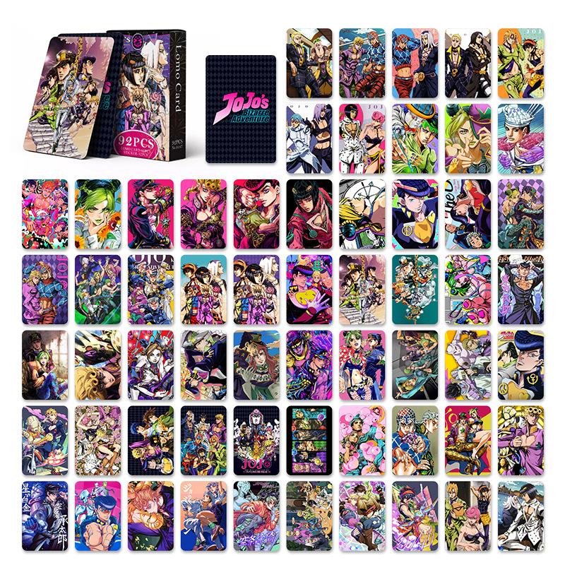92 шт. Аниме JoJo Lomo Карта Двусторонняя Цветная печать HD Коллекционная карточка с картинками Подарки