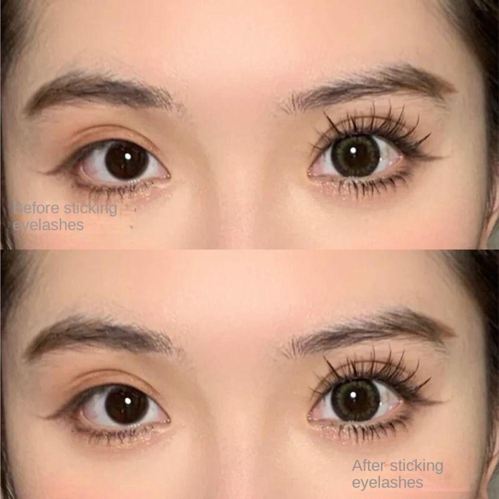 Натуральные имитационные накладные ресницы, цельные ресницы, очень тонкие ресницы для женщин и девочек