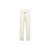 Essentials Fleece Joggers With Letter Print And Drawstring Waist Men Bottoms Eggshell-White FOG-FW22-747