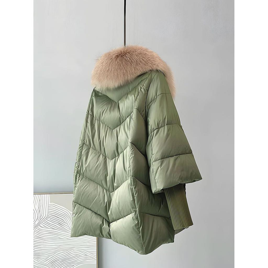 Зимняя парка Высококачественная Толстая Теплая Пуховая Хлопковая Куртка Женская Модная с Длинным Рукавом Стеганая Одежда Женское Свободное Пальто