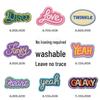 Cartoon Alphabet Embroidery Self-Adhesive Cloth Patch for Clothing Accessories