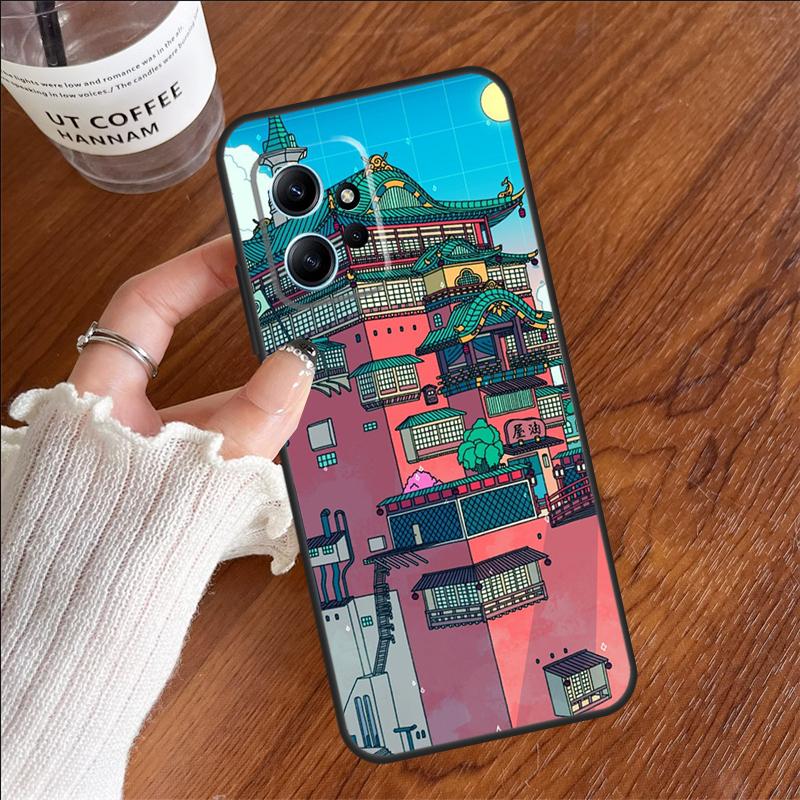 Ночной Чехол-Кейс Неоновый Деревенский Банный Домик Для Xiaomi Redmi 14C 13C 10C 12C Redmi Note 14 Pro 13 12 11 9 10 9S 10S 11S 12S Чехол