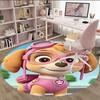 1pc Paw23 Carpet, Round Rug, Comfortable, Suitable for Entryways, Living Rooms, Office, And Bedrooms, Christmas Decoration