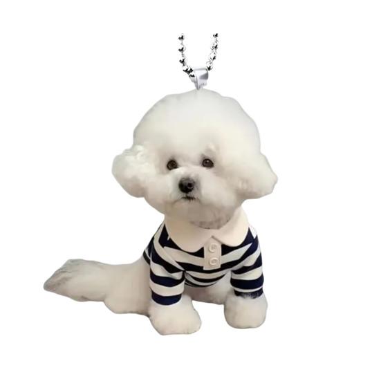 Car Rearview Mirror Pendant Hanging Decoration with Lanyard Easy To Hang Realistic Design Animal Shaped Christmas Tree Ornament