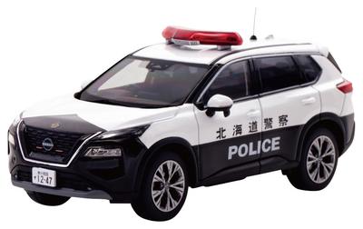 RAI'S 1/43 Nissan X-Trail S e-4ORCE (Т33) Автомобиль Дорожно-патрульной службы полиции префектуры Хоккайдо 2023 года - Готовая модель H7432304