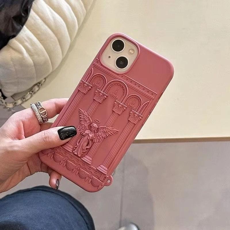 Чехол для телефона с изображением статуи ангела в стиле ретро для iPhone 16, 15, 14, 13, 12, 11 Pro Max, литературный, модный, силиконовый, противоударный, мягкий, задняя крышка