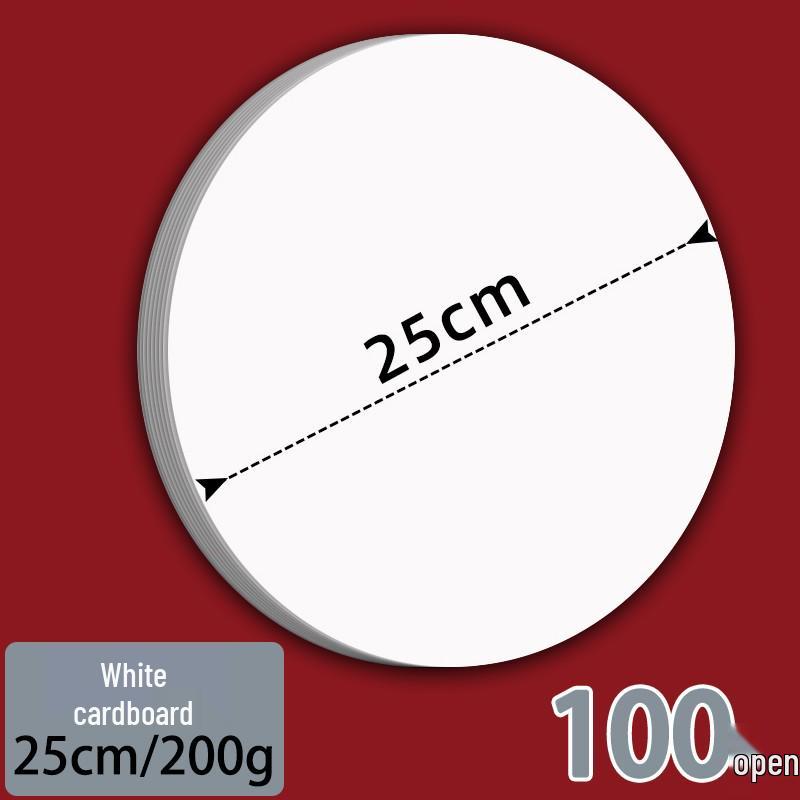 Двусторонняя черно-белая круглая крафтовая бумага для рисования.