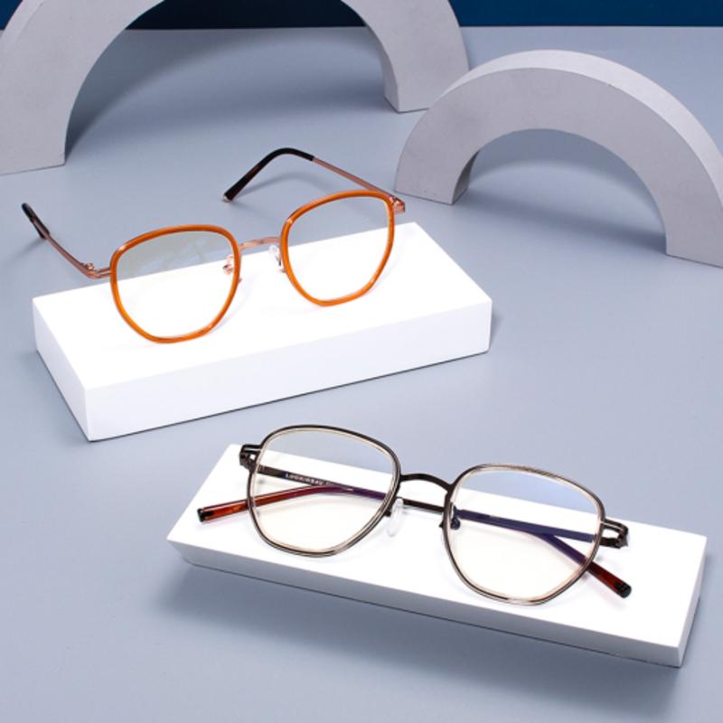 LOOKING4U NeoRetro B374 C2 Коричневые очки с блокировкой синего света