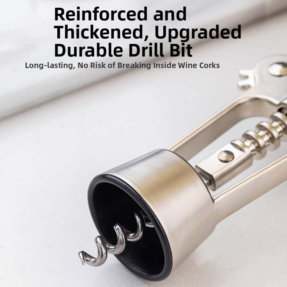 Zinc Alloy Wine Corkscrew Wing Design Labor-saving Spiral Bottle Opener Professional High Hardness Wine Cork Remover Household