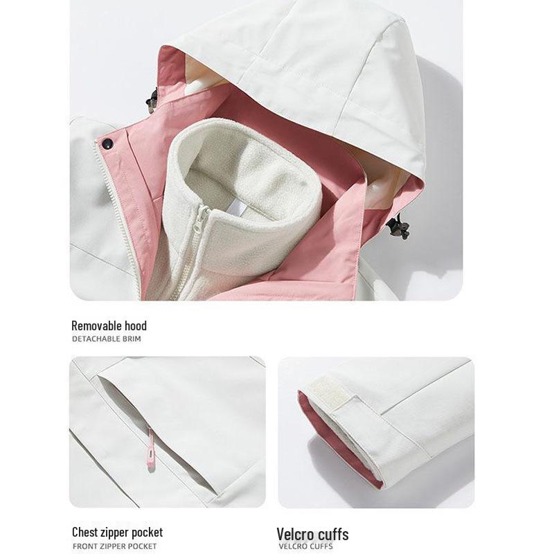 Куртка штормовая Duke с тремя степенями защиты и съемным внутренним слоем – Хлопковая куртка с логотипом на заказ, модная, для активного отдыха, альпинизма и велоспорта