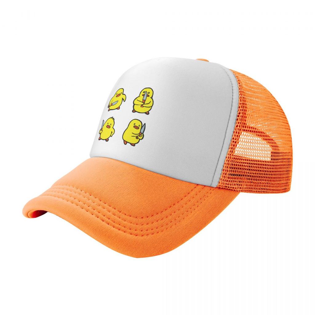 Duck with knife Baseball Cap Hat Beach Hood Golf Hat Funny hats Women's Beach Outlet 2025 Men's