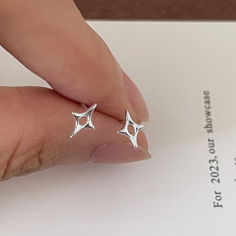 Серьги-гвоздики из серебра 925 пробы, серебристого цвета, в виде мини-звезды, сердца, бабочки, для женщин, гипоаллергенные, для повседневного ношения, Ear Girls Pierc Подарок