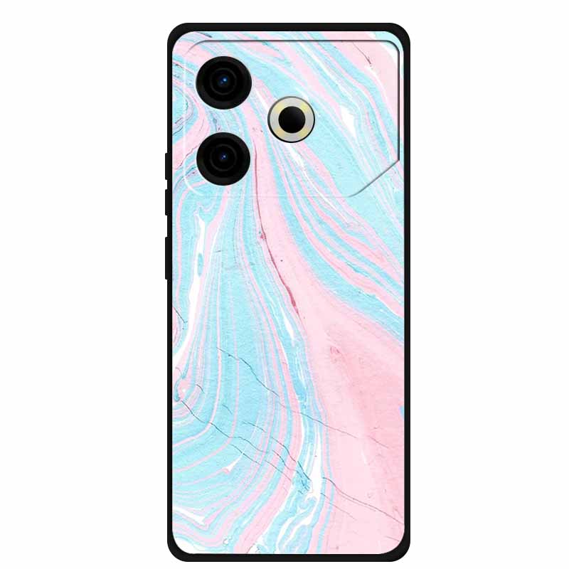 Чехол для телефона Tecno Pova6 Neo, задняя крышка из ТПУ для Pova 6 Neo, цвет мрамора, мягкий чехол, защитный Funda, роскошный силиконовый корпус
