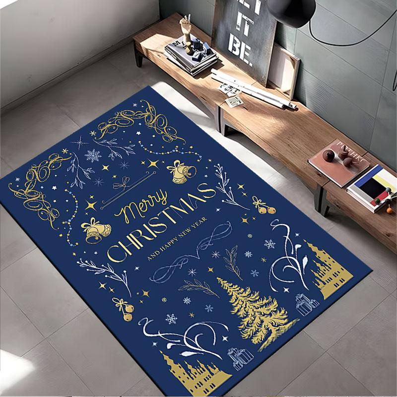 Merry Christmas Decorative Carpet suitable as a non-slip mat for the living room or bedroom sofa