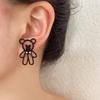 Fashionable, Individualistic, Trendy Design, Creative, Simple and Elegant · Little Bear Alloy Earrings