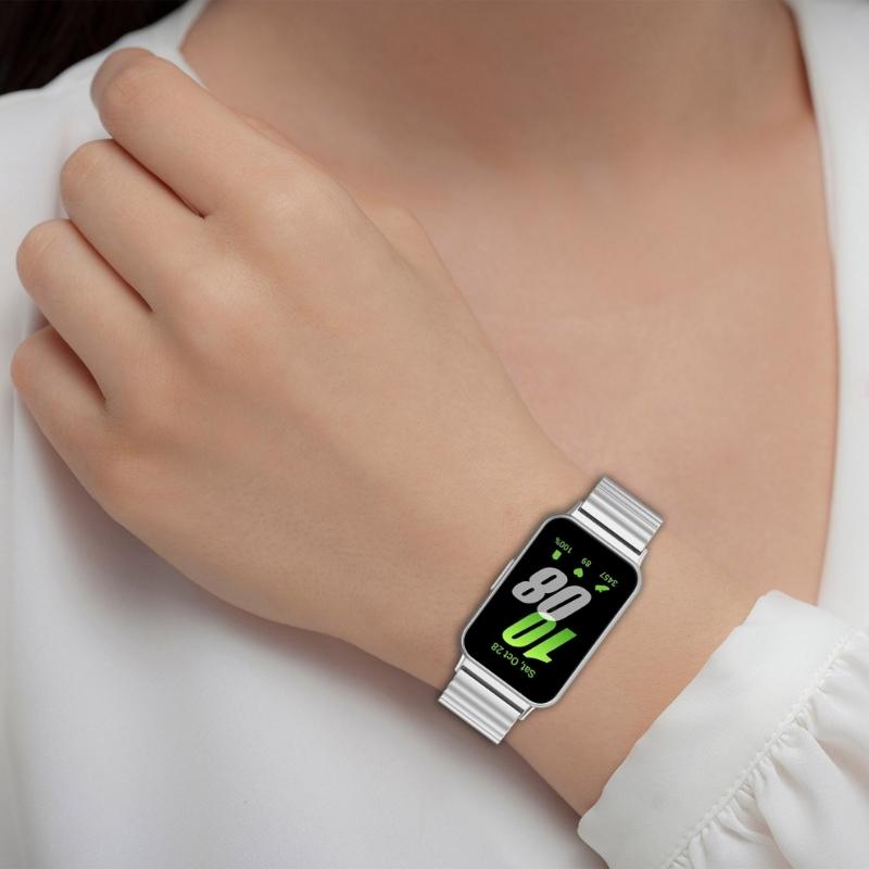 Нержавеющие ремешки для часов Fit 3, сменные ремешки с быстросъемным ремешком, браслеты с защитой от пота, пояс