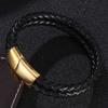 Jewelry Of Men Black Braided Leather Bracelet Cuff Bracelet Bangle Fashion Gift