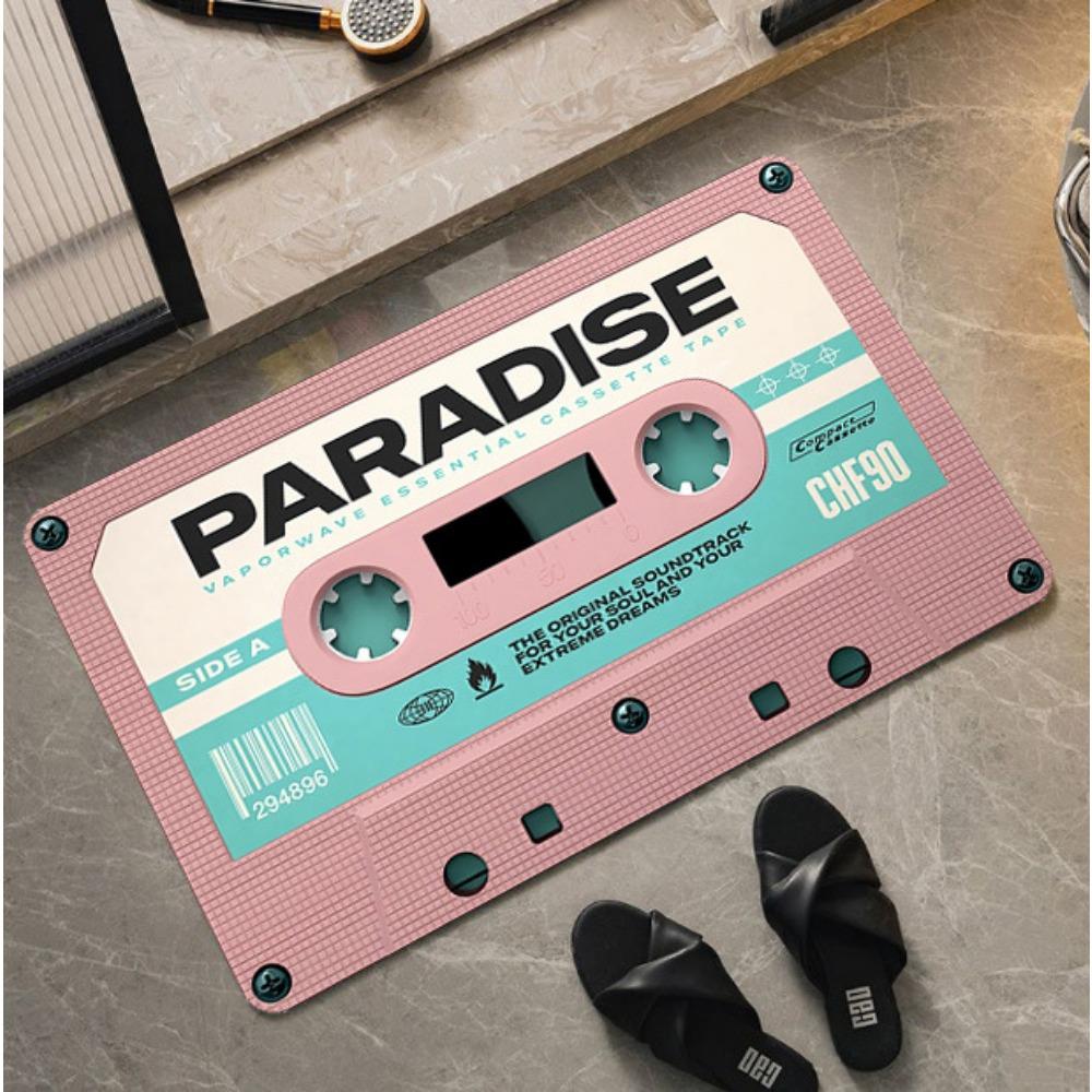 2 шт. виниловая лента ретро диатомовая грязь кристалл бархат ванная комната нескользящий быстросохнущий впитывающий коврик для ног туалетный коврик