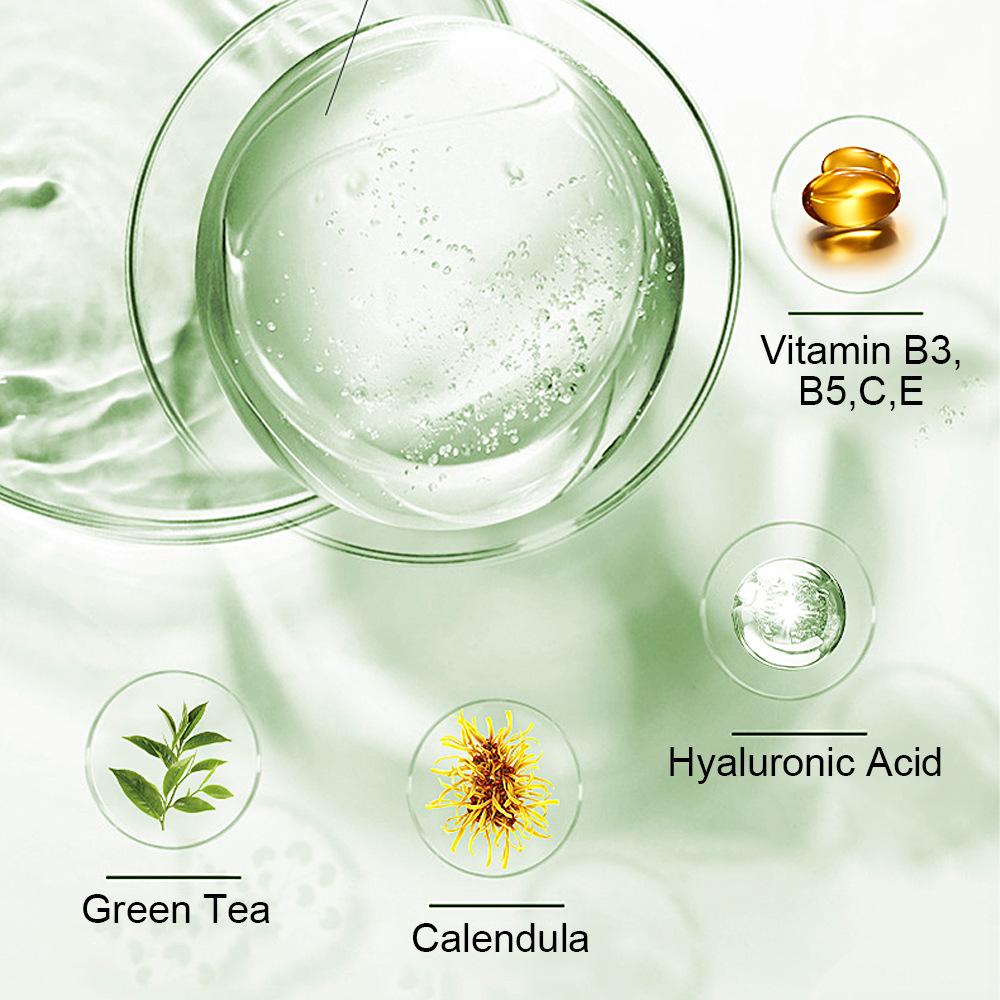 100 штук гликолевых дисков с витаминами B5, C и E - Без фталатов, без запаха, осветляющие хлопья для лица, пропитанные ниацинамидом и глицерином