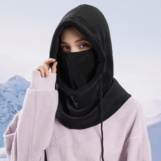 Зимняя защитная маска для лица для мужчин и женщин, регулируемая, с завязками, для холодной погоды, ветрозащитная, велосипедная, теплоизоляционная шапка