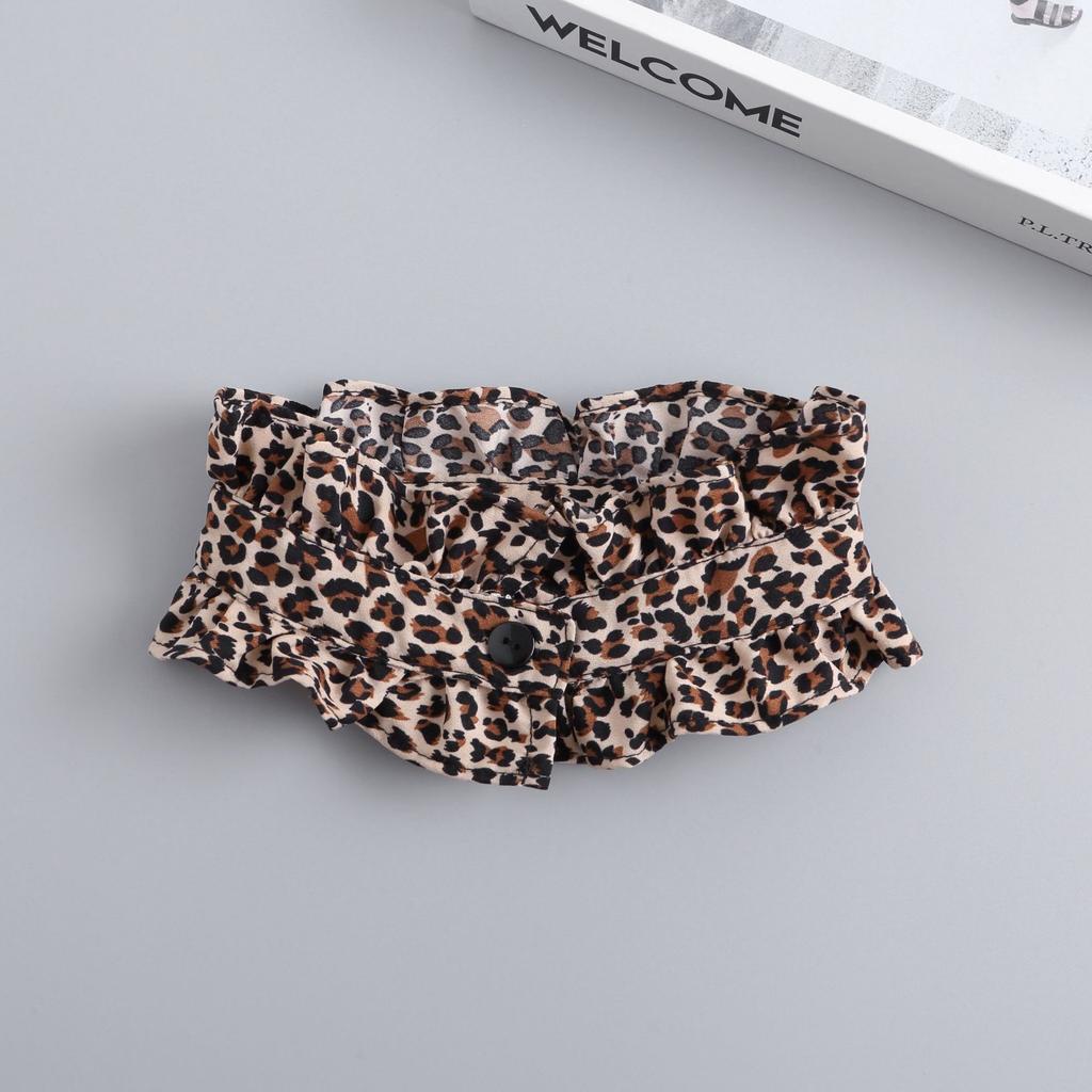 Модные оборки на пуговицах, ложный воротник для женщин, стойка, съемный воротник, ложный воротник для девочек, винтажное кружево, женский ложный воротник-блузка