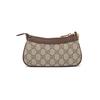 Gucci Сумка для маджонга Ophidia с логотипом Double G, на молнии, из канвы и кожи, женская сумка через плечо, бежевая, эбеновое дерево 764960-K9GSG-8367