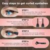 Термобигуди для ресниц, Электрические бигуди для ресниц с быстрым нагревом в течение 10 секунд - 24 часа стойкости, 2 температурных режима, Безопасные и портативные инструменты для макияжа