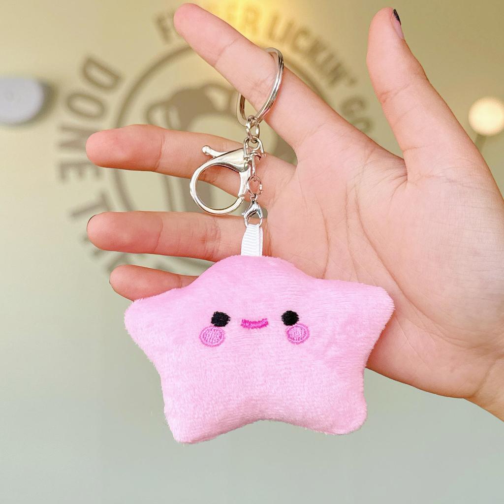 Очаровательный плюшевый брелок в виде звезды: Девичий Рюкзак Брелок Аксессуар