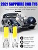 2 шт. Сапфировый COB T15 Светодиодный W16W Прозрачный Автомобильный Сигнальный Фонарь Стеклянная Лампа 902 921 Без Драйвера Задний Ходовой Огонь Белый 6000K 12В