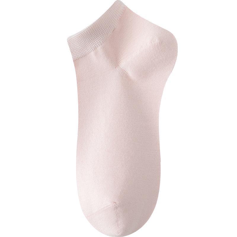Женские летние тонкие дышащие антибактериальные носки из чистого хлопка