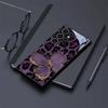 Чехол из закаленного стекла с рисунком бабочки и леопарда, подходит для Samsung Galaxy S26 S25 S24 S23 S22 S21 S20 FE/Ultra/Plus, противоударный