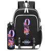 2Pcs/set Cartoon Backpack Large Capacity Bookbag With 750ml Water Bottler Laptop Student Boy Girl School Bag Travel Bag Kid Gift