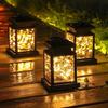 Solar Palace Lantern Outdoor Solar Lights Lawn Landscape Waterproof Hanging Atmosphere Candle Lamp Floor Yard Garden Decorative