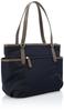 U by Ungaro Plume Tote Made of Nylon and Cowhide Shoulder A4 Made in Navy Bag, Leather, Lightweight, Bag, Size, Women's, Neat, Simple, Casual, Japan,