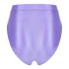 Womens Swimsuit Glossy Solid Color High Waist Briefs Underwear Swimsuit Bottom Beach Pool Party Sunbathing Swimwear