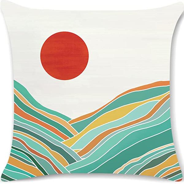 Абстрактная наволочка цвета Моранди, Минималистичная декоративная наволочка, Абстрактная эстетика, Подушка для дивана, Чехол для подушки