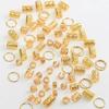 80pcs Metal Cuff Clips Hollow Out Hair Ring Dread Locks Hair Braid Tubes Dreadlocks Beads  Decor