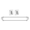 RV Refrigerator Bars 12.44In-22.63In Adjustable Stainless Steel RV Fridge Tension Rods RV Refrigerator Extendable Bars
