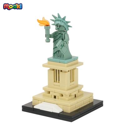 MOOXI Серия Creative 120 шт. MOC Кирпичики Статуя Свободы Совместимая Экшн-фигурка DIY Блок Детские Игрушки для Детей Подарок MOC1477