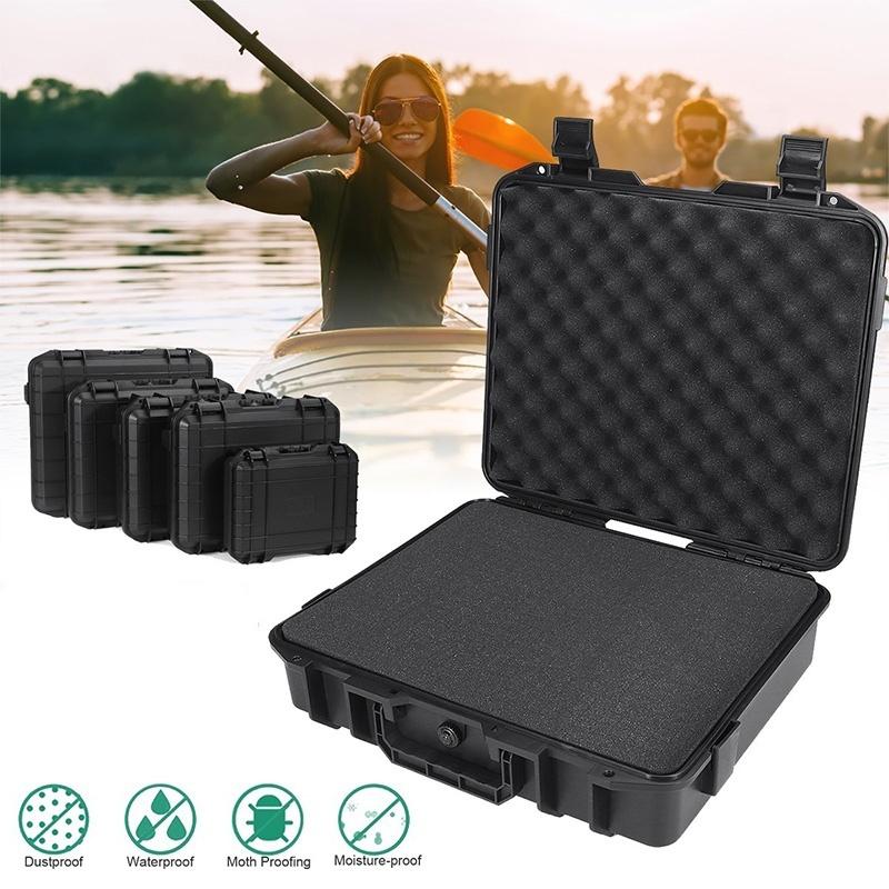 5 Sizes Solid Waterproof Protective ABS Safety Tool Case Box Camping Traveling Storage Case Vehicle Kit Box Sealed Safety Equipment Case