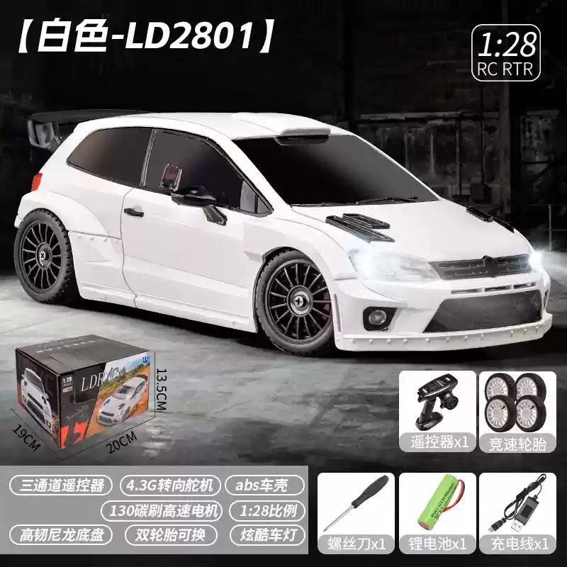 Новый Ld2802 Ld2803 Ld2804 Ld2801 1/28 4WD RC Дрифт-кар Пропорциональное управление Светодиодные фары 2.4G Игрушки для детей