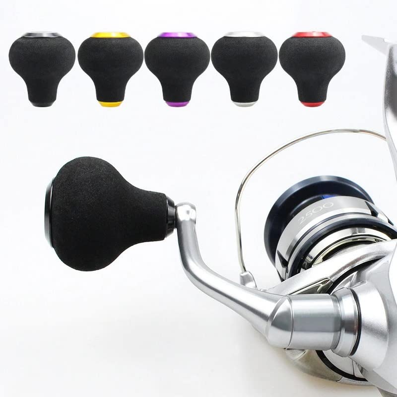 VISPREA EVA 35 мм для Shimano и Daiwa Power Запасная шарообразная ручка с ручкой YU270, Круглая, Катушки, Винты, (Серебряная крышка)