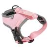 Dog Harness Vest with Leash Adjustable Reflective Padded Nylon Easy Control Pet Harness for Walking Medium Size Dog Pink