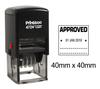Printtoo Office Stationery Self Inking Dater Stamp With Helvetica Font Approved Text Date Rubber