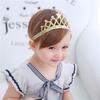Повязка на голову с короной для новорожденных, Золотая корона принцессы, милая повязка для волос для маленьких девочек, детские диадемы, реквизит для фотосессии, аксессуары для волос для маленьких детей
