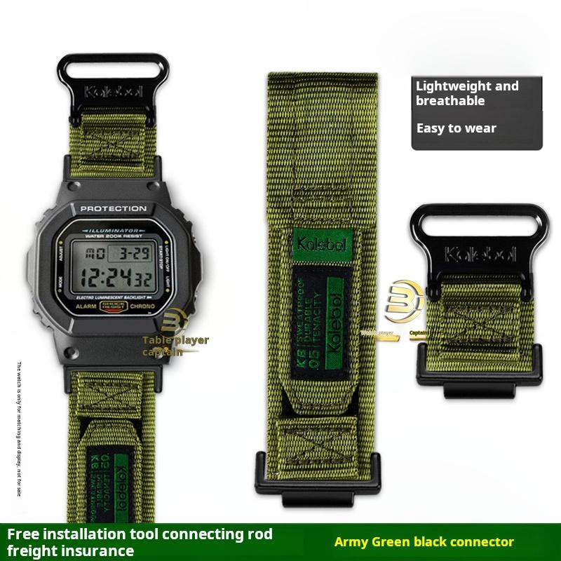 Для часов Casio G-SHOCK DW5600 GW-M5610 GW-B5600 G-5600 GW5000 Ремешок Модифицированный Внешний Плетеный Нейлоновый Холщовый Ремешок для часов мужской браслет