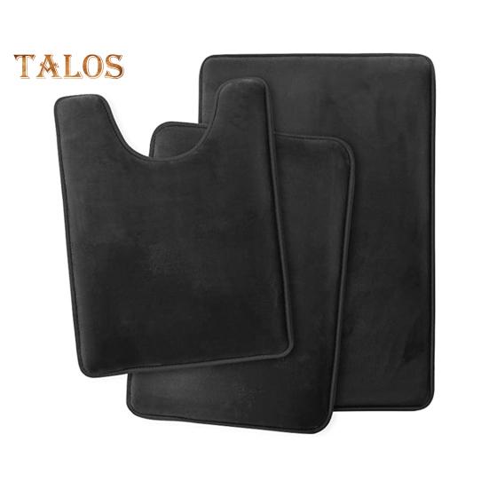 Комплект из 3 ковриков для ванной, впитывающие, быстросохнущие коврики для ванной, U-образный контурный коврик для унитаза, нескользящий коврик для ванной комнаты, декор для ванной комнаты, комфорт