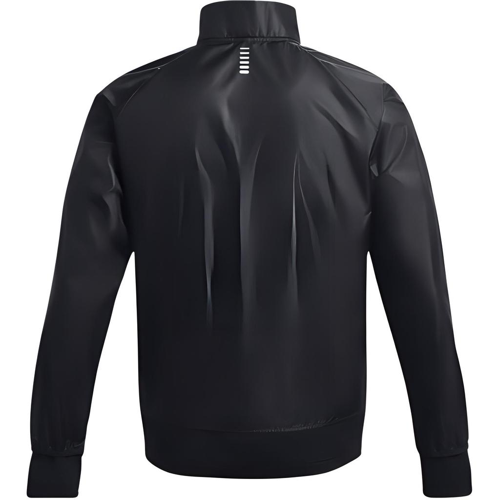 Under Armour Мужская куртка с молнией и воротником-стойкой Launch Solid Черная 1380868-001