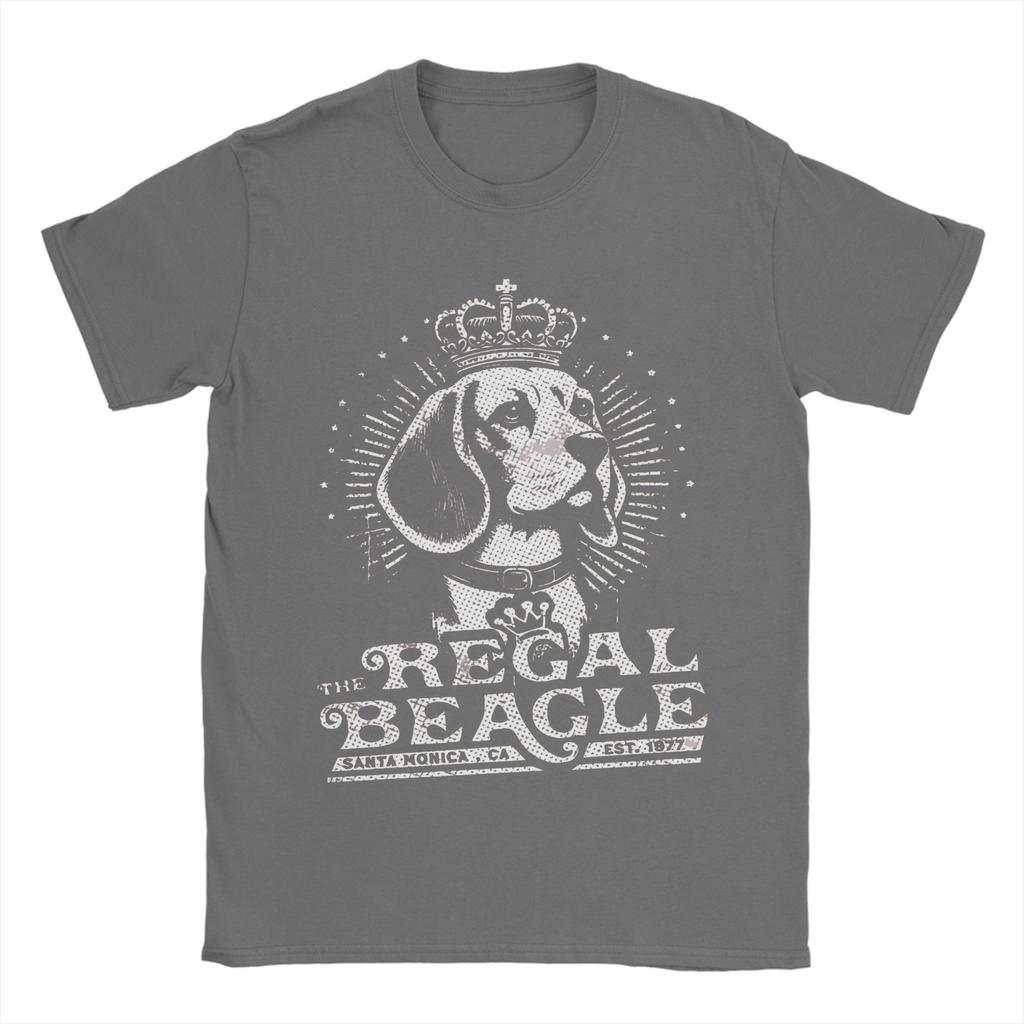 Leisure The Regal Beagle TShirt for Men Round Neck Pure Cotton T Shirt Short Sleeve Tees Printed Tops